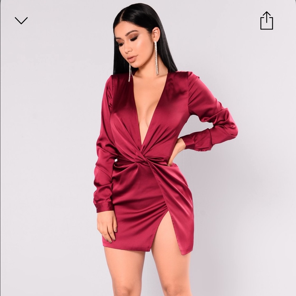 SUGAR FREE #FASHIONNOVA #FN #NWT Burgundy #Dress